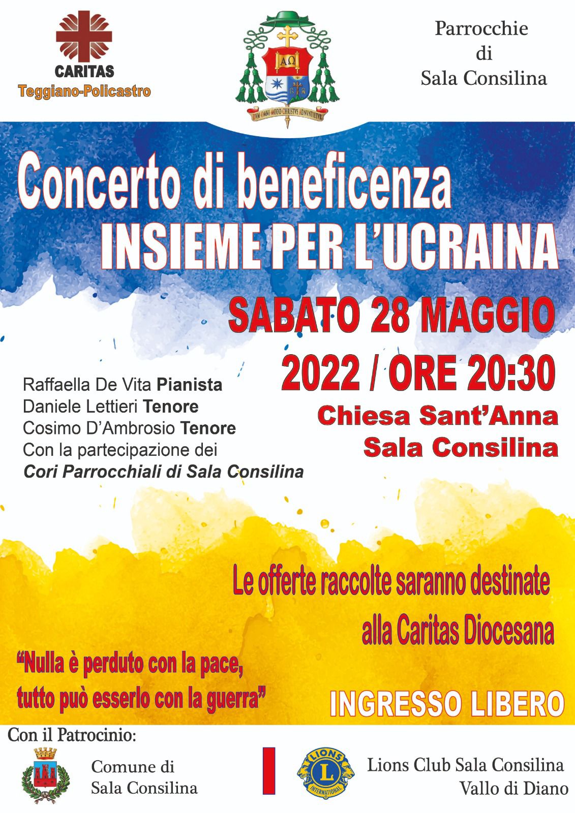 Concerto di beneficenza "INSIEME PER L'UCRAINA"